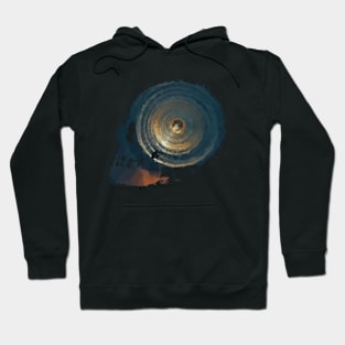 Golden Hour Cool Abstract sunset art gift design Hoodie